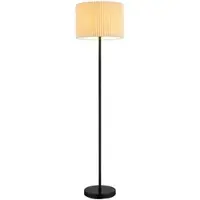 Globo Lighting LED Stehleuchte, Textil natur, schwarz, H 152 cm