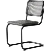 Thonet S 32 V Freischwinger Edition Herkner Tiefschwarz