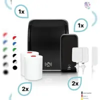 Blanc HYGIENIC KOMPLETT-SET Waschraum SENSOR: Handtuchrollenspender SENSOR + 2 TAD Handtuchrollen + Schaumseifenspender SENSOR + 2 Kartuschen