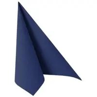 Papstar 250 Servietten "ROYAL Collection" 1/4-Falz 48 cm x 48 cm dunkelblau