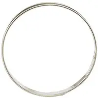 Matfer Edelstahl-Kuchenring mit 2 gerollten Rändern 26 cm, Höhe 2 cm (371616)
