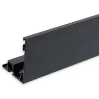 ISOLED Karniesen Blende VISOR mit Lichtlinienoption für Gardinenprofil Curtain schwarz 200cm Fiai 117162