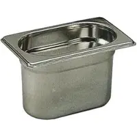 Matfer Gastronorm-Behälter Volledelstahl - ohne Griff - GN 1/9, Tiefe 10 cm (747010)
