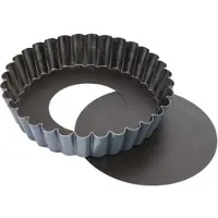 Matfer Exopan großwellige Mandelkuchenform mit herausnehmbarem Boden, 12 cm (331811)