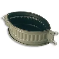 Matfer Exopan gewellte, ovale Pastetenform, 24x14x9.5 cm (331295)
