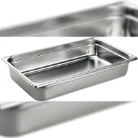 Matfer Gastronorm-Behälter Volledelstahl - ohne Griff - GN 1/1, Tiefe 4 cm (741004)