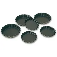 Matfer Exopan 12 geriffelte, runde Törtchenformen, 12 cm (332660)