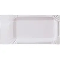 Pro DP 2000 Pappteller Imbissteller mit abreißbarem Anfasser 8x18+3cm Bio Frischfaser weiß