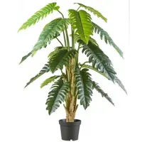 Creativ Green Kunstbaum "Philodendron xanadu", grün, H:195cm, Kunststoff, Kunstpflanzen, Kunstbaum, mit großformatigem Blattwerk