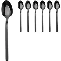 Gräwe Kaffeelöffel Lissabon, 14,5 cm, Edelstahl 18/10, schwarz, 6 Stück