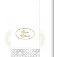 Mank Serviette Tissue Guten Appetit, 33 x 33 cm, 1/8 Falz, 100 Stück