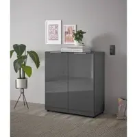 HBZ-Meble Kommode "Santorin, BxHxT 90x99x40 cm", grau (anthrazit), B:90cm H:99cm T:40cm, Holzwerkstoff, Sideboards, Kommode, Breite 90cm, Softclose für Türen, Melaminbeschichtung