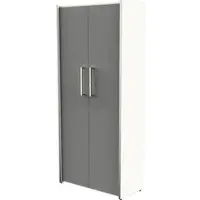 Kerkmann Aktenschrank start up, aus Holz, abschließbar, 80 x 183 x 38 cm (B/H/T), graphit / weiß