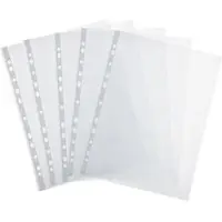 Böttcher-AG Prospekthüllen Premium, A4, glasklar, 0,08 mm, oben offen, leicht zu befüllen, 100 Stück