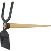 SHW Gartenhacke 53595, Doppelhacke, mit Stiel, aus Stahl, (LxB) 135 x 8 cm