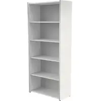 Kerkmann Aktenregal Move 4435, aus Holz, 5 Ordnerhöhen, 80 x 183 x 38 cm (B/H/T), weiß