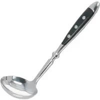 Gräwe Soßenlöffel Nürnberg, Edelstahl 18/10, 18,5 cm, spülmaschinengeeignet, schwarz / silber