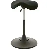 Lotz Fitness-Hocker I11134.0-10, Sattelsitz, Kunstleder, schwarz