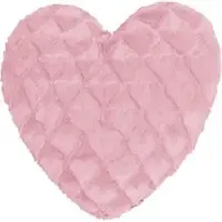 Magma Heimtex Magma-Heimtex Sofakissen Fluffy Hearts, rosa, mit Plüschbezug, 35x40 cm