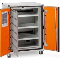 Cemo Akku-Ladeschrank Basic 8/10, mit 18 Steckdosen, VDMA zertifiziert, Stapelfüße, (B/H/T) 80 x 111 x 66cm