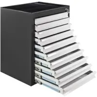ADB Schubladenschrank 24804, aus Metall, 10 Schübe, anthrazit/lichtgrau, (B/H/T) 71x90x55cm