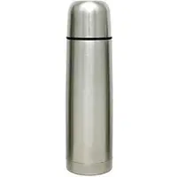 Gräwe Thermosflasche 4775, Edelstahl, silber, Isolierflasche mit Drehverschluss, 0,75 l