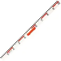 Wissner Tafelzeichengerät PROFI 160300.M00, Lineal, 100 cm, aus Recycling Kunststoff, magnetisch