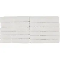 NatureMark Handtuch Premium, natur-creme, 30 x 50 cm, Gästetuch mit Bordüre, aus 100% Baumwolle, 500 g/m2, 12 Stück