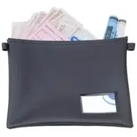 Effektivo Banktasche 10906, schwarz, Kunstleder, A4, mit Reißverschluss und Fenster