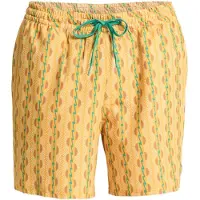Quiksilver Boardshorts "Stretch Printed Volley 16", Herren, Gr. L, Normalgrößen, gelb (mineral gelb horizon), Obermaterial: 92% Polyester, 8% Elasthan., Hosen Boardshorts