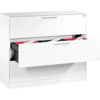 C+P CP-Möbel Hängeregisterschrank Asisto C3000, 3-bahnig, 3 Schübe, verkehrsweiß