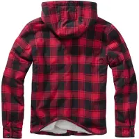 Brandit Lumber Jacke, rot/schwarz, 4XL