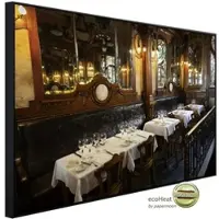 Papermoon Infrarotheizung »EcoHeat - Vintage Restaurant«, Matt-Effekt - bunt
