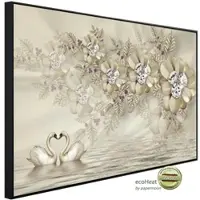 Papermoon Infrarotheizung »EcoHeat - Muster mit Blumen«, Matt-Effekt - bunt
