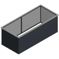 KGT , Schneckenkante für (Aluminium) Hochbeete "210", aluminium blank, 2,05 x 0,91 m (B x L)