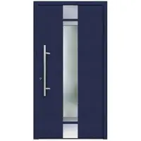 KNOCK Flügelüberdeckende Kunstoff-Haustür »Terra«, stahlblau