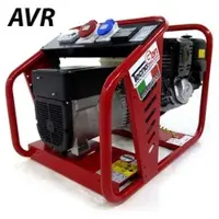 GeoTech Pro TecnoGen H8000T AVR - Benzin-Stromerzeuger mit AVR-Regelung 6 kW - Dauerleistung 5.4 kW - 400V