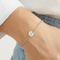 Yoursurprise Armband mit Initialen - Silber - 16 cm