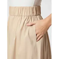 Neo Noir Damen Röcke Yara Poplin Skirt - Sand - Größe 40