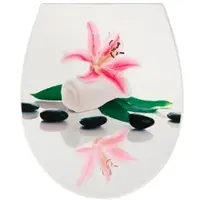 WELLWATER WC-Sitz »Loki Flower«, Soft-Close, Thermoplast, weiß - weiss