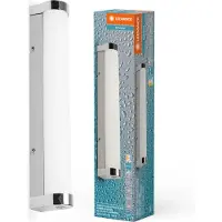 Ledvance Orbis Röhrenleuchte Frostglas 40 cm Click CCT DIM IP44 Chrom