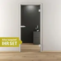 NOVADOORS Glasdrehtür-Set »Nova GST 510«, (BxH): 83,4 cm x 197,2 cm - gruen