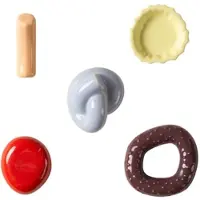 Schneid - Fossil Wandhaken, bunt (5er-Set)
