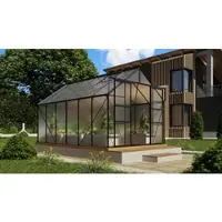 Vitavia Gewächshaus »Mars Plus 9900«, BxHxL: 257 x 238 x 383 cm - schwarz