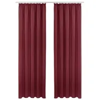 Otto Home Vorhang "SOLA" Gr. 3, rot (dunkelrot), B:130cm H:225cm, Polyester, Polyester, Gardinen, Vorhang, Breite:130 cm, 1 Schal, einfarbig, Verdunkelung
