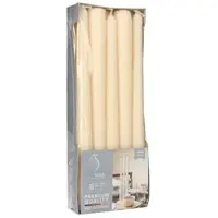 Papstar Leuchterkerzen, creme, Ø 2,3 cm · 25 cm, 10 x 10 Stück