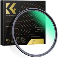 K&F Concept 55MM MCUV Protection Filter with 28 Multi-Layer Green Coatings HD Waterproof Scratch Resistant (Nano
