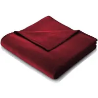 Biederlack Wohndecke Thermosoft 150x200 cm | purpur - rot