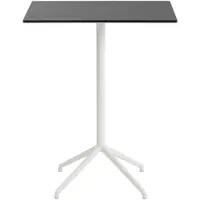 Muuto Still Cafe Bar-/Tresentisch, 75 x 65 cm, schwarz nanolaminat / weiß