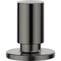 BLANCO Ronde staal satijn donker handgreep | Voor spoelbakken en afvoergarnituren | Diameter: 14 - 35 mm